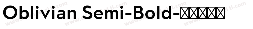 Oblivian Semi-Bold字体转换